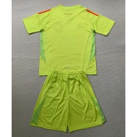 Camiseta Alemania Portero Segunda Equipación Replica Eurocopa 2024 para niños mangas cortas (+ Pantalones cortos)